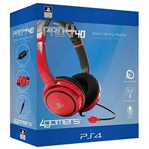 SONY DADC - 4 GAMERS CASQ P4 PRO4-40 RED PS4 pas cher