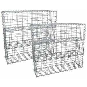Comparateur de prix : Lot de 6 paniers de gabions 100cm x 30cm x 30cm