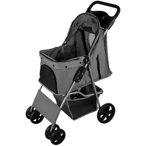 Monster Shop Poussette Pour Animal De Compagnie ¿ Grise