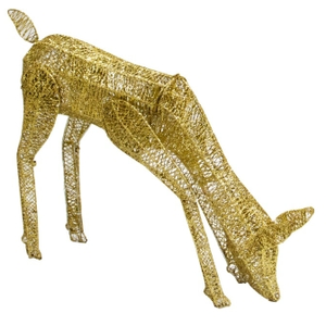 MONSTERSHOP Biche dorée led décoration extérieur jardin intérieur 120... pas cher