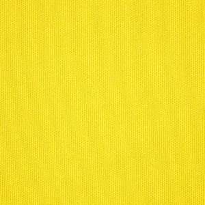HOMESCAPES Tissu en coton uni Jaune