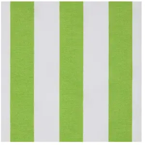 Tissu à rayures Vert en coton - Homescapes