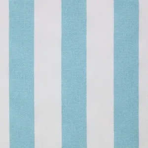 Homescapes - Tissu à rayures Bleu en coton