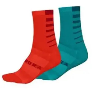 Endura Chaussettes Stripe Coolmax® 2 Paires EU 37-49.5