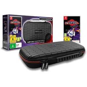 Maxx Tech Étui de Transport pour Nintendo Switch, Housse de Protection avec Compartiments pour Joy-Con et Cartouches de Jeu, Noir