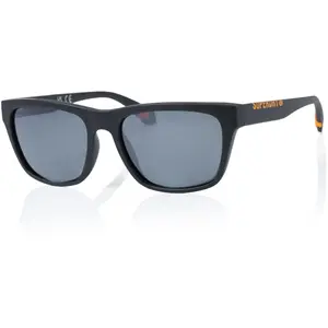 Superdry SDS 5009 Men's Sunglasses 104P Black Orange/Silver Mirror pas cher