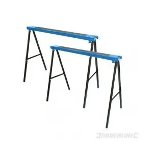 Comparateur de prix : Silverline - 2 tréteaux métalliques 125 kg - 783160 SILVERLINE