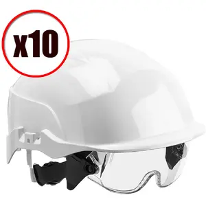Lot de 10 casques de protection visiere Spectrum Centurion EN397 pas cher