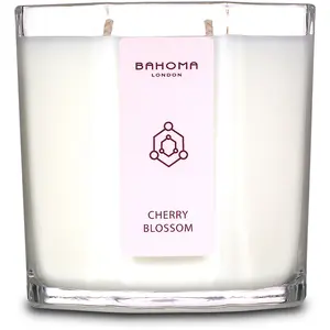 Bahoma - Bougie parfumée Aromatic fleur de cerisier - 2 mèches 80h OS pas cher