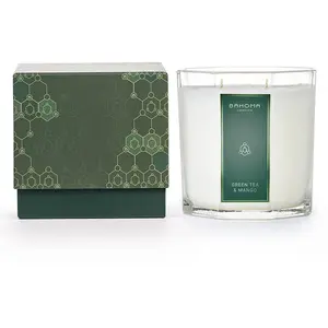 Bahoma - Bougie parfumée Octagon Collection Green Tea & Mango - 2 mèches 80h OS pas cher