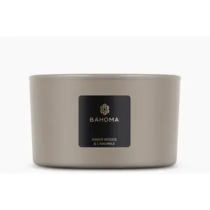 Bahoma - Bougie Sand Bois d'ambre et camomille - 400 gr OS pas cher