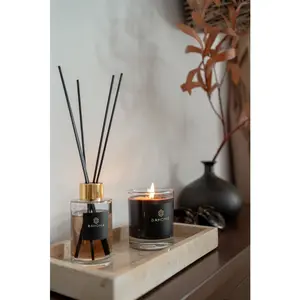 Bahoma - Grande bougie Obsidian Âme des Indes - 220 gr OS