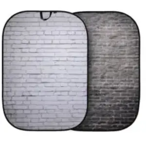 Manfrotto Lighting fond pliant réversible Peinture blanche / Brique grise (5707) pas cher