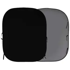 Lastolite Falthintergrund Doppelseitig Schwarz/grau 180x215cm pas cher