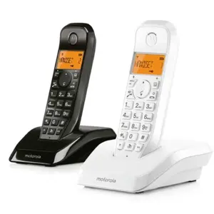 Telefono Inalambrico DECT MOTOROLA S1202 Duo Startac Blanco y Negro pas cher