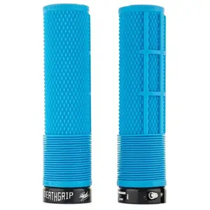 Paire de grips dmr brendog deathgrip flangeless bleuVendu parbikeinn