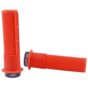 Paire de grips dmr deathgrip thin avec flanges orange tangoVendu paramazon