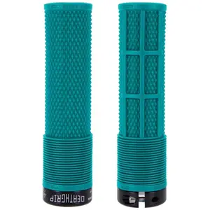 Paire de grips dmr deathgrip flangeless thin bleu tribeVendu parbikeinn