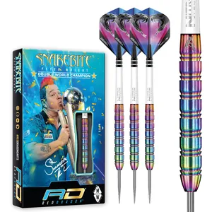 Red Dragon Peter Wright Snakebite 1: 22g Fléchettes Pointes Acier avec Ailettes et Tiges de FlechettesVendu paramazon