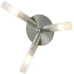 Luminaire Center Diyas - Inspired Sona Plafonnier 3 Lumières G9 Chrome SatinéVendu parrue-du-commerce