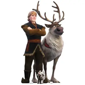 Comparateur de prix : Figurine en carton - Disney - La Reine des Neiges 2 - Kristoff et Sven - 195 cm - 101 cm