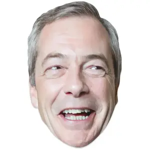 Masque en carton - Nigel Farage - Homme Politique Britannique - Taille... pas cher