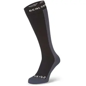 Sealskinz Waterproof Cold Weather Knee Length Sock Worstead Chaussettes imperméables pour Temps Froid, Noir, L MixteVendu paramazon