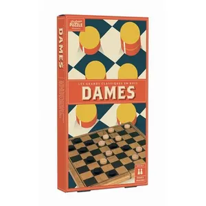 Comparateur de prix : Jeu de société DAMES BOIS VINTAGE PROFESSOR PUZZLE Multicolore