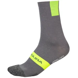 Chaussettes Endura Pro SL II PrimaLoft gris jaune fluo - L-XL