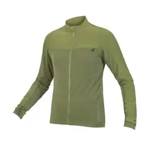 Maillot Endura GV500 manche longue vert olive - XS pas cher