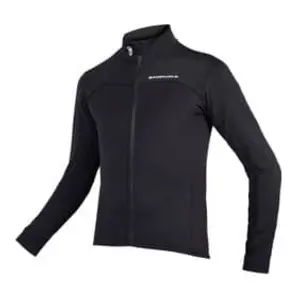 Maillot Endura FS260 Pro Roubaix manche longue noir - XXL pas cher
