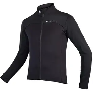 Maillot Endura FS260 Pro Roubaix manche longue noir - M pas cher