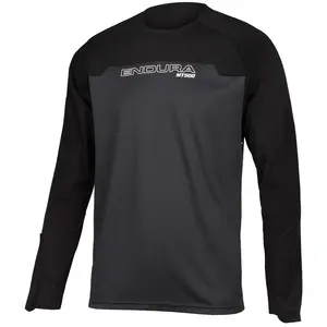 Comparateur de prix : Endura - MT500 Burner Trikot Langarm - Maillot de cyclisme taille XL, noir/gris