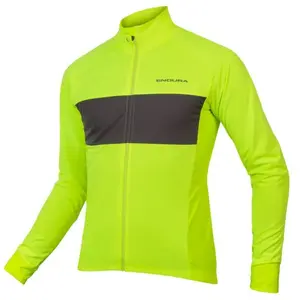 Maillot Endura FS260-Pro Jetstream II manche longue jaune fluo - S