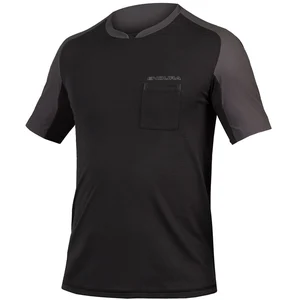 Maillot Endura GV500 Foyle T manche courte noir gris - M pas cher