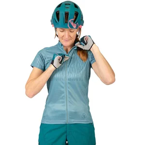 Maillot Endura Hummvee Ray manche courte bleu clair femme - S pas cher