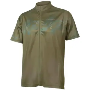 Endura Hummvee Ray II Maillot de Cyclisme à Manches Courtes Homme, Vert Olive, XXL pas cher