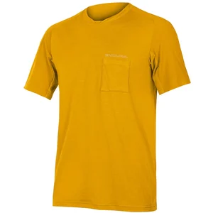 Maillot Endura GV500 Foyle T manche courte jaune moutarde - S pas cher