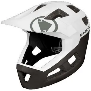 Casque Endura SingleTrack Integral blanc noir intense - L-XL pas cher