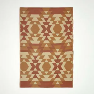 Homescapes - Tapis d'extérieur géométrique orange Anya 150 x 240 cm