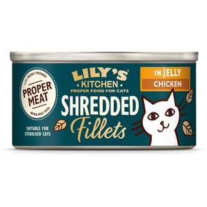 24x70g Lily's Kitchen Shredded Fillets poulet nourriture pour chats hu... pas cher