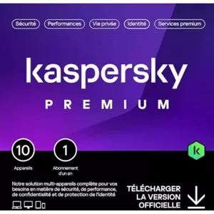 Kaspersky Plus 2025 - (5 Postes - 1 An) - Version Téléchargement pas cher