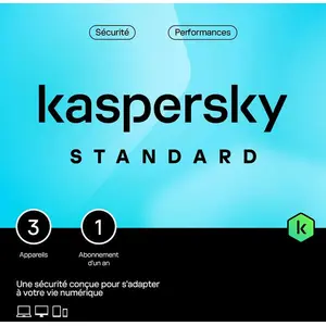 Comparateur de prix : Kaspersky Standard Sécurité antivirus Base 1 licence(s) 1 année(s)