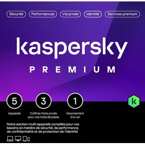 Kaspersky Premium Sécurité antivirus Base 1 licence(s) 1 année(s)