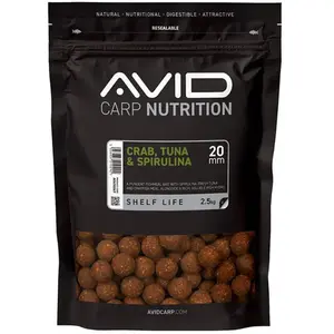 Avid Carp Bouillette Spiruline Thon Crabe 2.5kgVendu parwaveinn