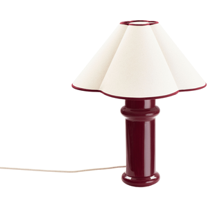 TALA - Lampe de table Heath - Rouge - Céramique pas cher
