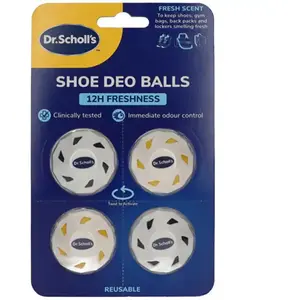 Scholl Boules déodorantes pour chaussures 4 pièces pas cher