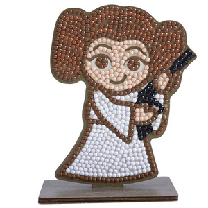 Comparateur de prix : Crystal Art Kit figurine en bois à diamanter - Princesse Leïa Star Wars - 11 cm