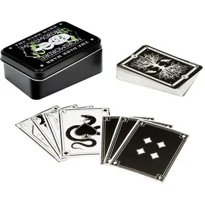 Comparateur de prix : Jeu de cartes Dark Arts en boîte métallique Morsmordre Harry Potter