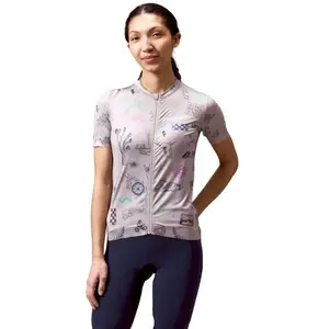 Endura - Wms Pro Sl S/S Print Jersey - Maillot vélo femme Titanium - M